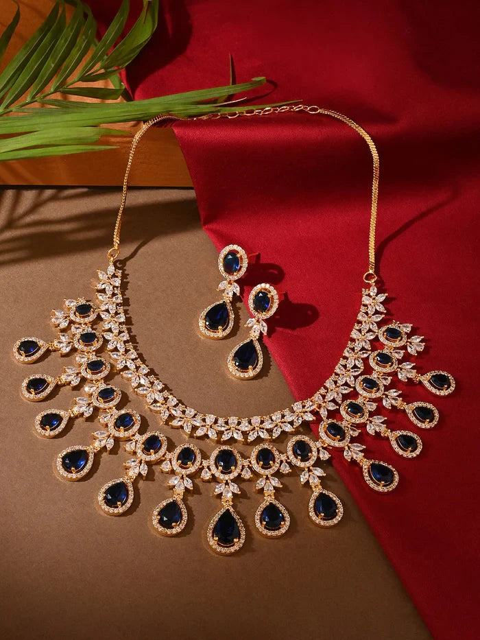 Royal Sapphire Elegance Necklace Set – nacklace.shop