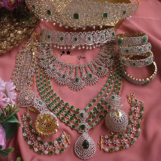 Royal Emerald Bridal Jewelry Set – nacklace.shop