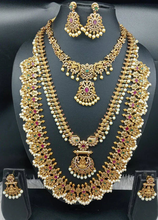 Grand Antique Temple Bridal Jewelry Set – nacklace.shop