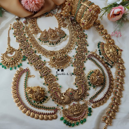 Antique Temple Bridal Jewelry Set – nacklace.shop
