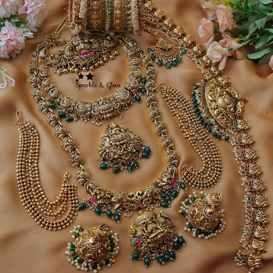 Royal Antique Temple Bridal Jewelry Set – nacklace.shop