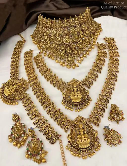 Antique Temple Bridal Jewellery Set – nacklace.shop