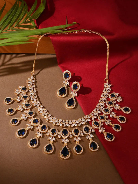 Royal Sapphire Elegance Necklace Set – nacklace.shop