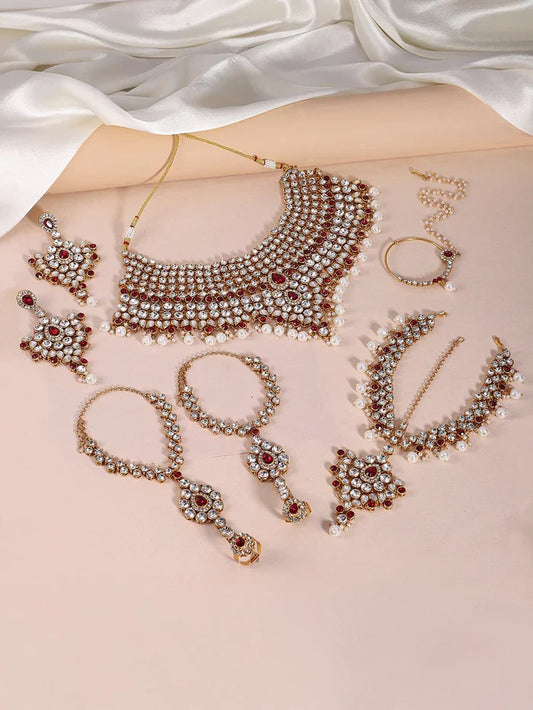 Royal Ruby Bridal Jewelry Set – nacklace.shop